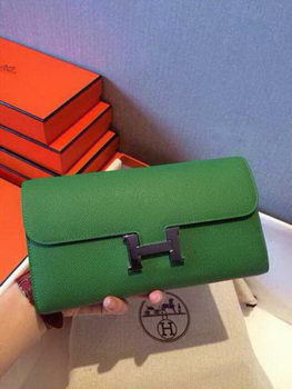 Hermes Constance Long Wallets Original Leather HA909 Green Hermes Constance Long Wallets Original Leather HA909 Green