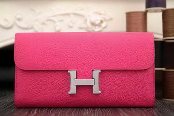 Hermes Constance Long Wallets Original Leather HA909 Rose Hermes Constance Long Wallets Original Leather HA909 Rose