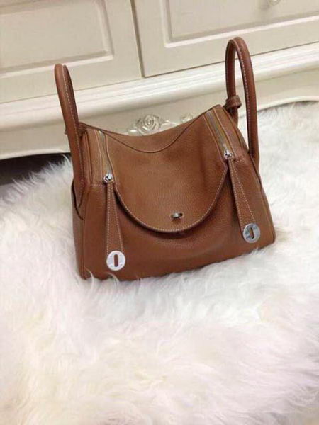 Hermes Lindy 30CM Original Leather Shoulder Bag HLD30 Brown Hermes Lindy 30CM Original Leather Shoulder Bag HLD30 Brown