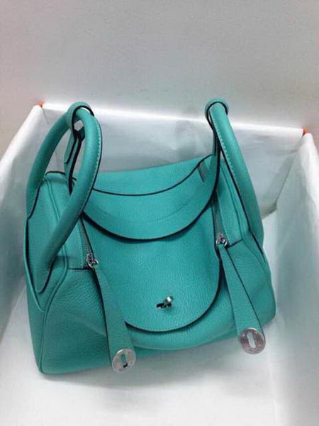 Hermes Lindy 30CM Original Leather Shoulder Bag HLD30 Green Hermes Lindy 30CM Original Leather Shoulder Bag HLD30 Green