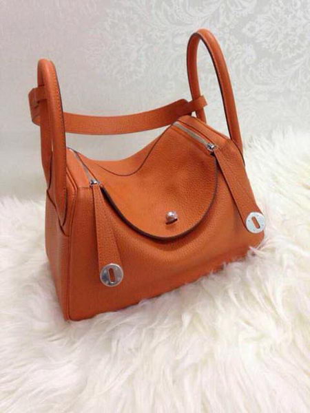 Hermes Lindy 30CM Original Leather Shoulder Bag HLD30 Orange Hermes Lindy 30CM Original Leather Shoulder Bag HLD30 Orange