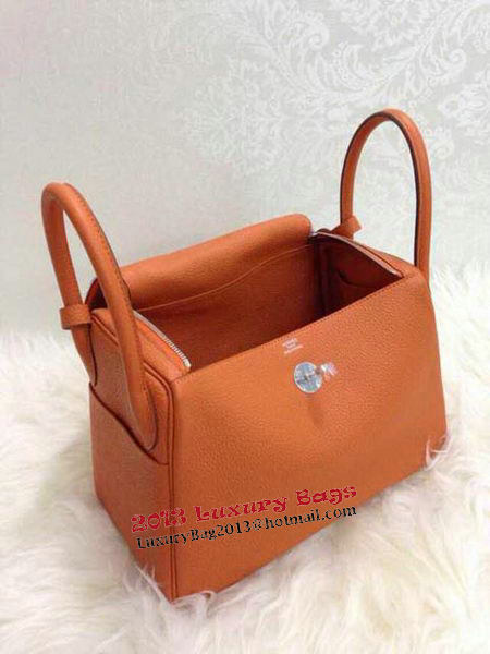 Hermes Lindy 30CM Original Leather Shoulder Bag HLD30 Orange Hermes Lindy 30CM Original Leather Shoulder Bag HLD30 Orange