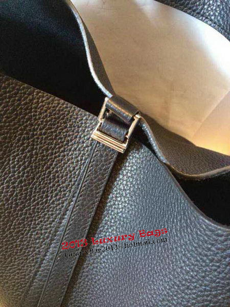 Hermes Picotin Lock 22cm Bags Litchi Leather HPT22 Black Hermes Picotin Lock 22cm Bags Litchi Leather HPT22 Black