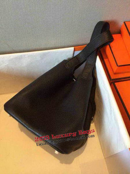 Hermes Picotin Lock 22cm Bags Litchi Leather HPT22 Black Hermes Picotin Lock 22cm Bags Litchi Leather HPT22 Black