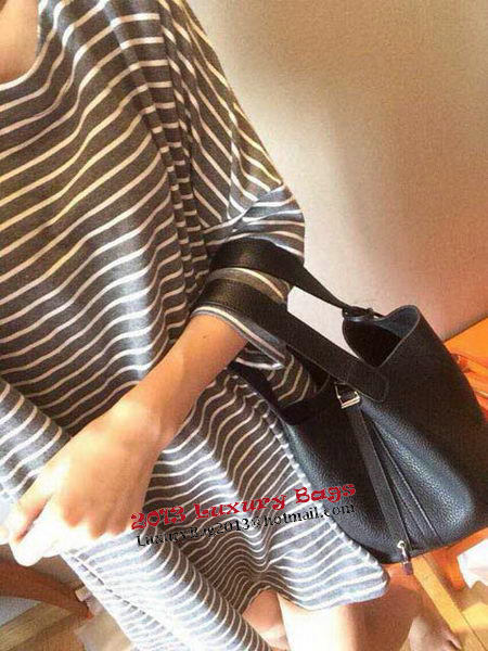 Hermes Picotin Lock 22cm Bags Litchi Leather HPT22 Black Hermes Picotin Lock 22cm Bags Litchi Leather HPT22 Black