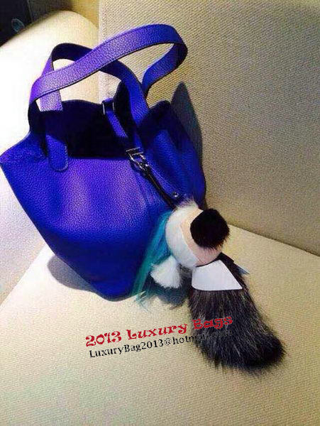 Hermes Picotin Lock 22cm Bags Litchi Leather HPT22 Blue Hermes Picotin Lock 22cm Bags Litchi Leather HPT22 Blue
