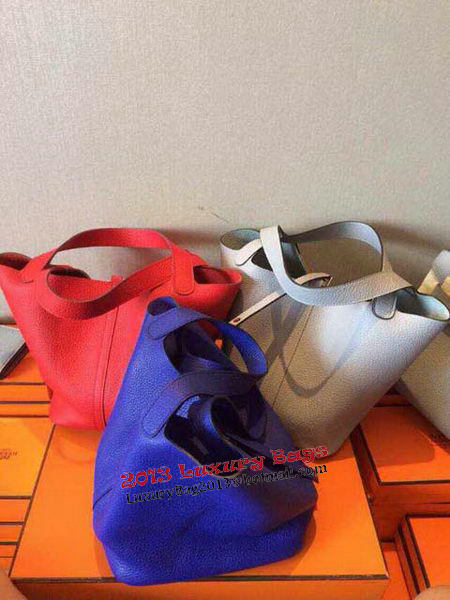 Hermes Picotin Lock 22cm Bags Litchi Leather HPT22 Grey Hermes Picotin Lock 22cm Bags Litchi Leather HPT22 Grey