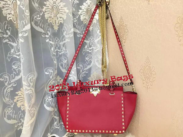 Valentino Garavani Rockstud Medium Tote Bag VO0812T Red Valentino Garavani Rockstud Medium Tote Bag VO0812T Red