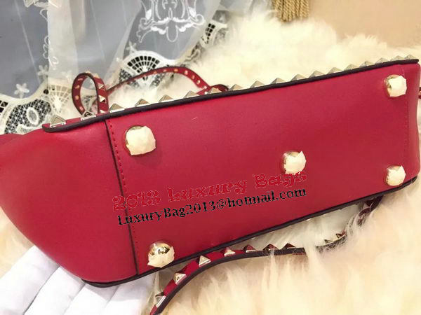 Valentino Garavani Rockstud Medium Tote Bag VO0812T Red Valentino Garavani Rockstud Medium Tote Bag VO0812T Red