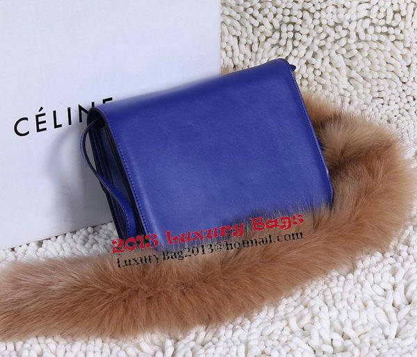 Celine Classic Box Small Flap Bag Calfskin C88007T Blue Celine Classic Box Small Flap Bag Calfskin C88007T Blue