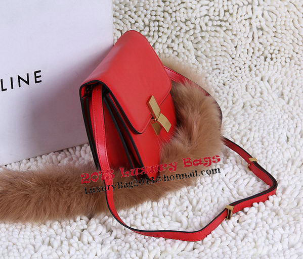Celine Classic Box Small Flap Bag Calfskin C88007T Red Celine Classic Box Small Flap Bag Calfskin C88007T Red