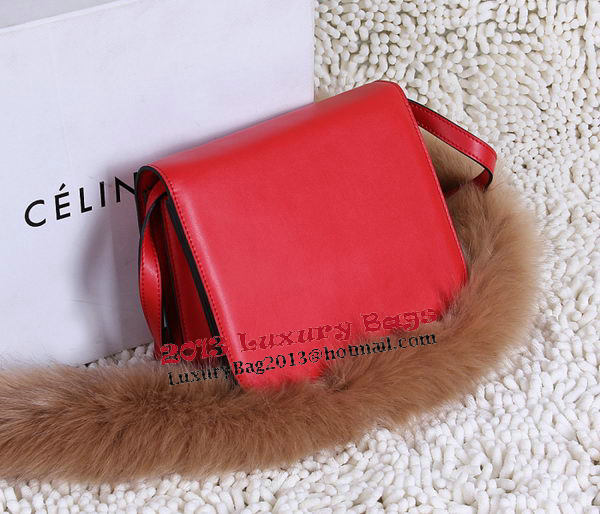 Celine Classic Box Small Flap Bag Calfskin C88007T Red Celine Classic Box Small Flap Bag Calfskin C88007T Red
