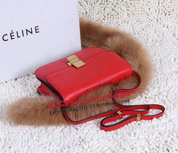 Celine Classic Box Small Flap Bag Calfskin C88007T Red Celine Classic Box Small Flap Bag Calfskin C88007T Red