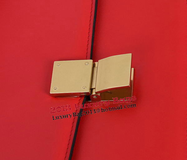 Celine Classic Box Small Flap Bag Calfskin C88007T Red Celine Classic Box Small Flap Bag Calfskin C88007T Red