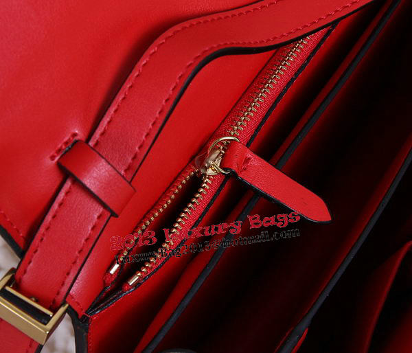 Celine Classic Box Small Flap Bag Calfskin C88007T Red Celine Classic Box Small Flap Bag Calfskin C88007T Red