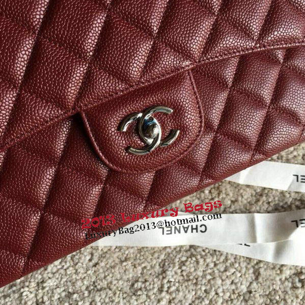 Chanel Classic Flap Bags Original Caviar Leather A1113 Burgundy Chanel Classic Flap Bags Original Caviar Leather A1113 Burgundy