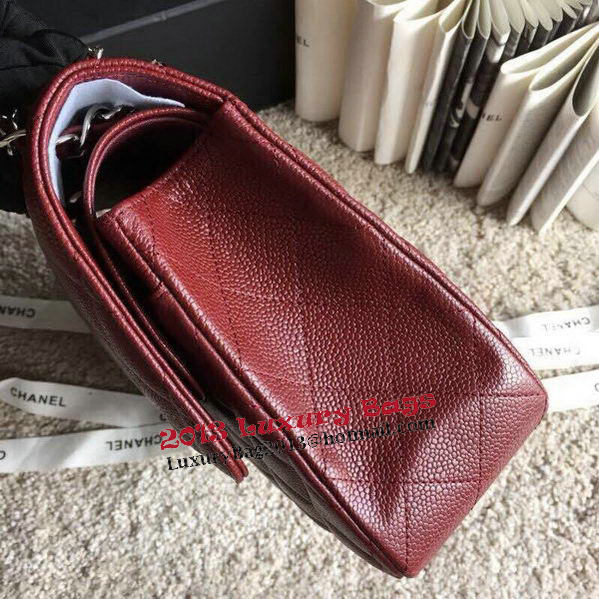 Chanel Classic Flap Bags Original Caviar Leather A1113 Burgundy Chanel Classic Flap Bags Original Caviar Leather A1113 Burgundy