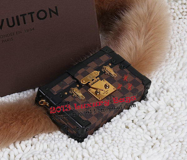 Louis Vuitton Petite Malle Damier Ebene Canvas Bag N41003 Louis Vuitton Petite Malle Damier Ebene Canvas Bag N41003