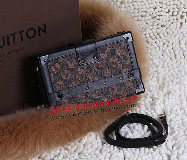 Louis Vuitton Petite Malle Damier Ebene Canvas Bag N41003 Louis Vuitton Petite Malle Damier Ebene Canvas Bag N41003
