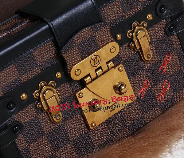 Louis Vuitton Petite Malle Damier Ebene Canvas Bag N41003 Louis Vuitton Petite Malle Damier Ebene Canvas Bag N41003