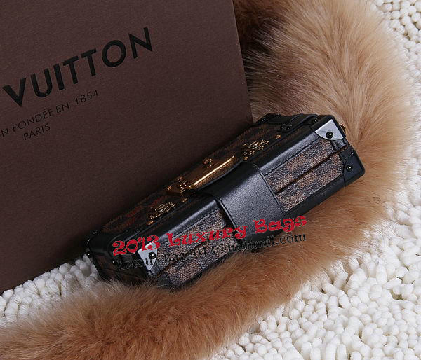 Louis Vuitton Petite Malle Damier Ebene Canvas Bag N41003 Louis Vuitton Petite Malle Damier Ebene Canvas Bag N41003