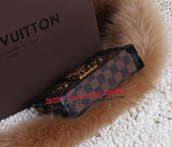 Louis Vuitton Petite Malle Damier Ebene Canvas Bag N41003 Louis Vuitton Petite Malle Damier Ebene Canvas Bag N41003