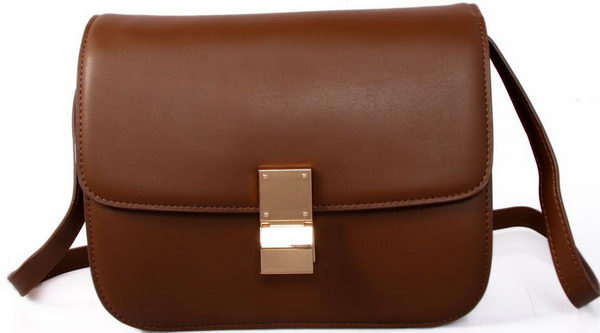 Celine Classic Box Small Flap Bag Smooth Leather C88007C Brown Celine Classic Box Small Flap Bag Smooth Leather C88007C Brown