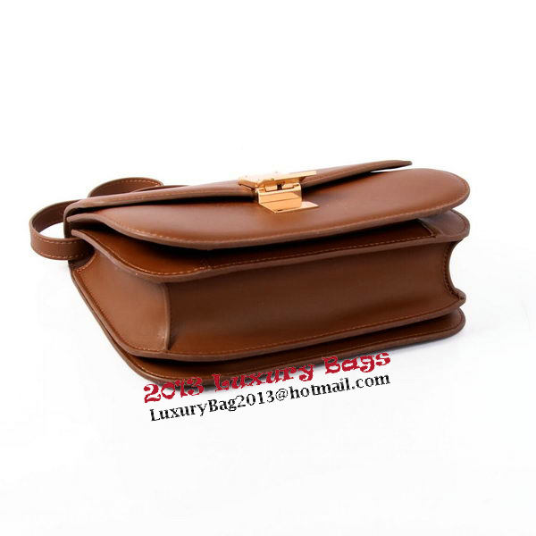 Celine Classic Box Small Flap Bag Smooth Leather C88007C Brown Celine Classic Box Small Flap Bag Smooth Leather C88007C Brown