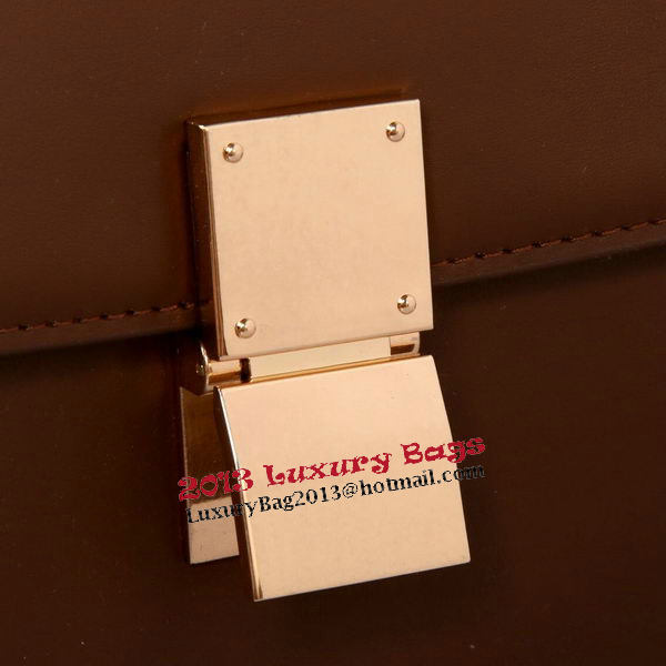 Celine Classic Box Small Flap Bag Smooth Leather C88007C Brown Celine Classic Box Small Flap Bag Smooth Leather C88007C Brown