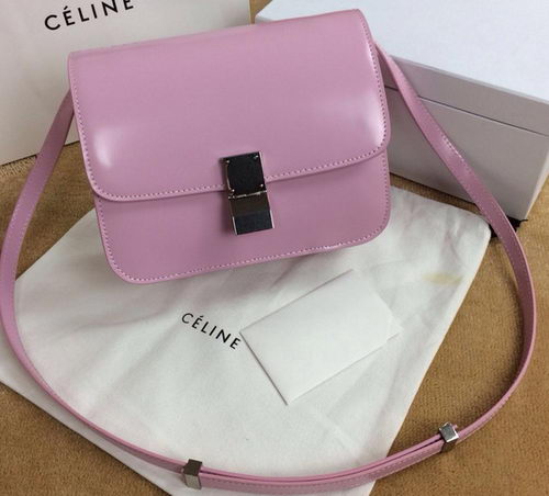 Celine Classic Box Small Flap Bag Smooth Leather C11042 Light Pink Celine Classic Box Small Flap Bag Smooth Leather C11042 Light Pink