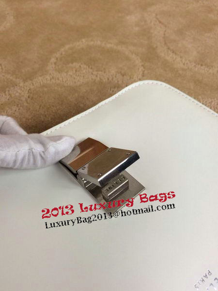 Celine Classic Box Small Flap Bag Smooth Leather C11042 OffWhite Celine Classic Box Small Flap Bag Smooth Leather C11042 OffWhite