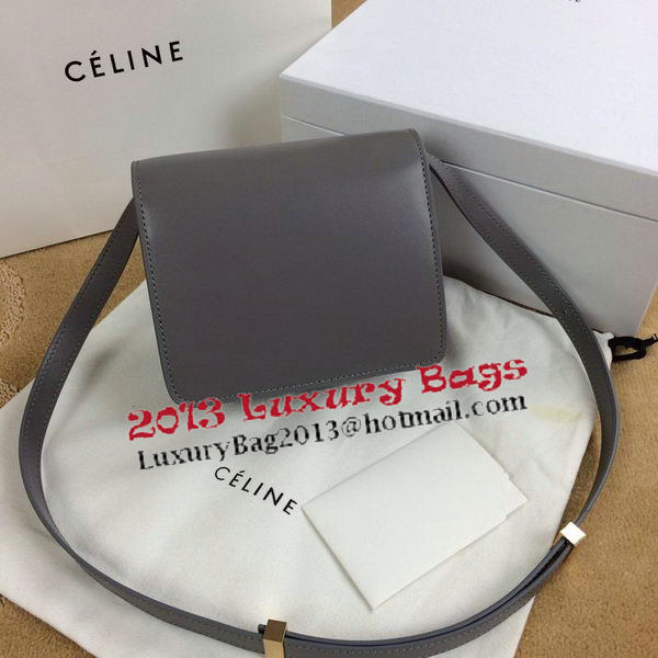 Celine Classic Box mini Flap Bag Smooth Leather C11041T Grey Celine Classic Box mini Flap Bag Smooth Leather C11041T Grey