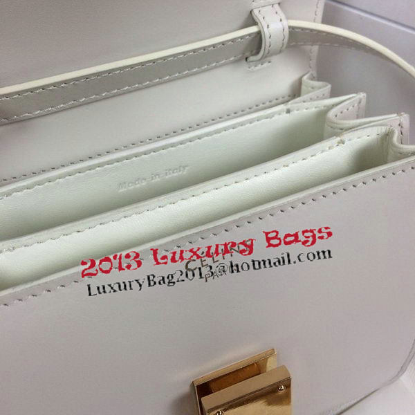 Celine Classic Box mini Flap Bag Smooth Leather C11041T White Celine Classic Box mini Flap Bag Smooth Leather C11041T White