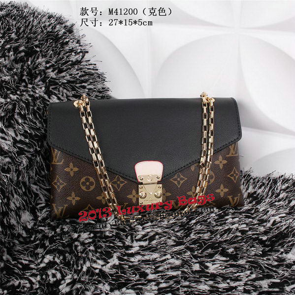 Louis Vuitton Monogram Canvas Pallas Chain Aurore Bag M41200 Black Louis Vuitton Monogram Canvas Pallas Chain Aurore Bag M41200 Black