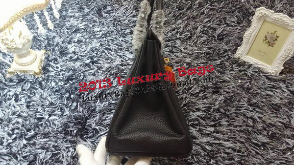 Hermes Birkin 30CM Tote Bags Litchi Leather H30LI Black Hermes Birkin 30CM Tote Bags Litchi Leather H30LI Black