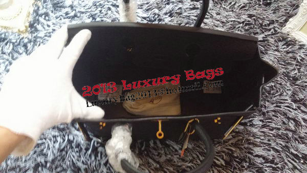 Hermes Birkin 30CM Tote Bags Litchi Leather H30LI Black Hermes Birkin 30CM Tote Bags Litchi Leather H30LI Black