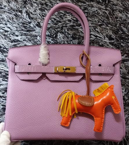 Hermes Birkin 30CM Tote Bags Litchi Leather H30LI Lavender Hermes Birkin 30CM Tote Bags Litchi Leather H30LI Lavender
