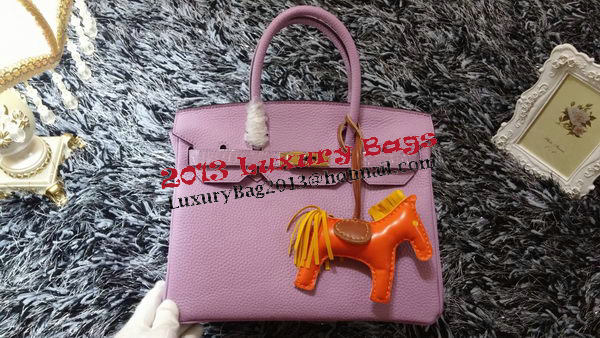 Hermes Birkin 30CM Tote Bags Litchi Leather H30LI Lavender Hermes Birkin 30CM Tote Bags Litchi Leather H30LI Lavender
