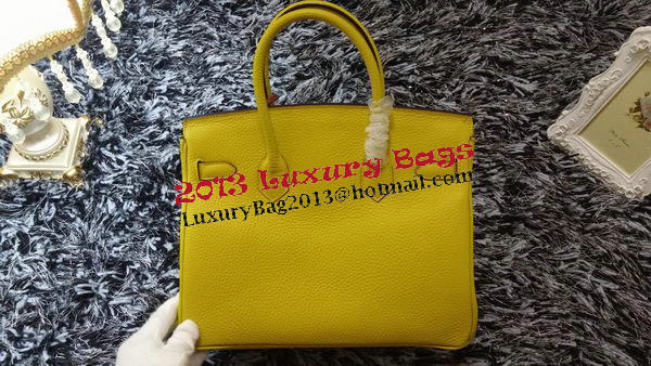 Hermes Birkin 30CM Tote Bags Litchi Leather H30LI Lemon Hermes Birkin 30CM Tote Bags Litchi Leather H30LI Lemon