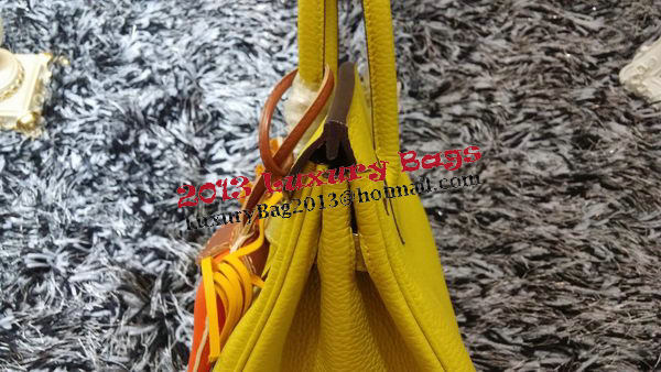 Hermes Birkin 30CM Tote Bags Litchi Leather H30LI Lemon Hermes Birkin 30CM Tote Bags Litchi Leather H30LI Lemon