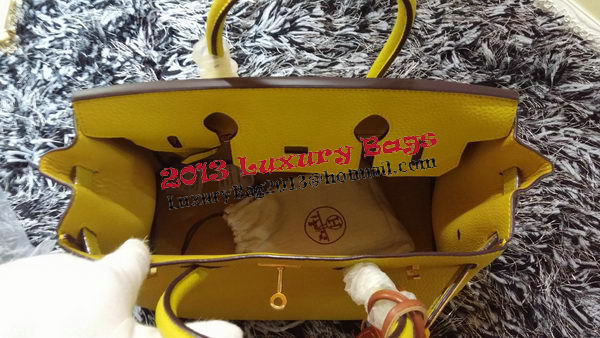 Hermes Birkin 30CM Tote Bags Litchi Leather H30LI Lemon Hermes Birkin 30CM Tote Bags Litchi Leather H30LI Lemon