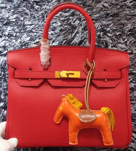Hermes Birkin 30CM Tote Bags Litchi Leather H30LI Red Hermes Birkin 30CM Tote Bags Litchi Leather H30LI Red