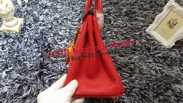 Hermes Birkin 30CM Tote Bags Litchi Leather H30LI Red Hermes Birkin 30CM Tote Bags Litchi Leather H30LI Red