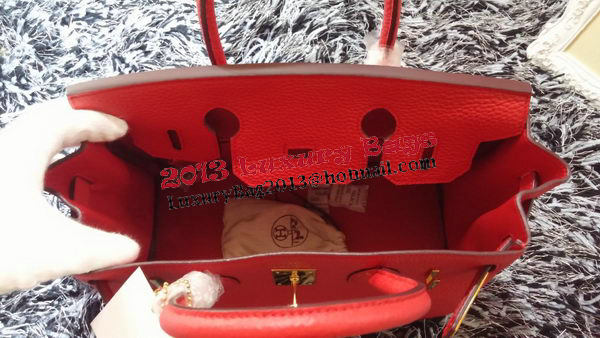Hermes Birkin 30CM Tote Bags Litchi Leather H30LI Red Hermes Birkin 30CM Tote Bags Litchi Leather H30LI Red