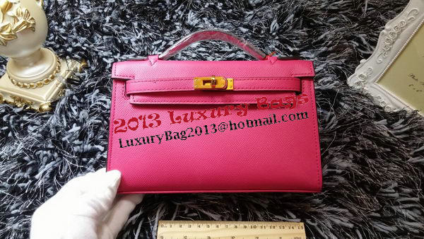 Hermes MINI Kelly 22cm Tote Bag Calf Leather K011 Rose Hermes MINI Kelly 22cm Tote Bag Calf Leather K011 Rose