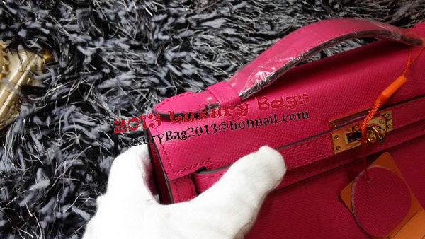 Hermes MINI Kelly 22cm Tote Bag Calf Leather K011 Rose Hermes MINI Kelly 22cm Tote Bag Calf Leather K011 Rose
