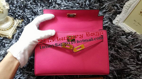 Hermes MINI Kelly 22cm Tote Bag Calf Leather K011 Rose Hermes MINI Kelly 22cm Tote Bag Calf Leather K011 Rose