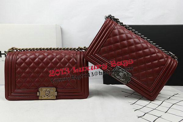 Boy Chanel Flap Bag Original Burgundy Cannage Pattern A67025 Gold Boy Chanel Flap Bag Original Burgundy Cannage Pattern A67025 Gold