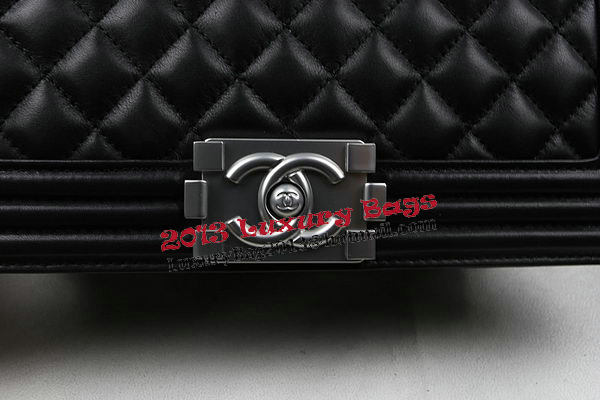 Boy Chanel Flap Bag Original Calfskin Leather A67025 Black Boy Chanel Flap Bag Original Calfskin Leather A67025 Black