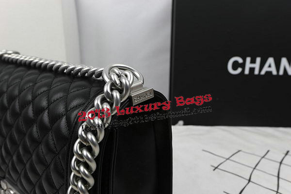 Boy Chanel Flap Bag Original Calfskin Leather A67025 Black Boy Chanel Flap Bag Original Calfskin Leather A67025 Black